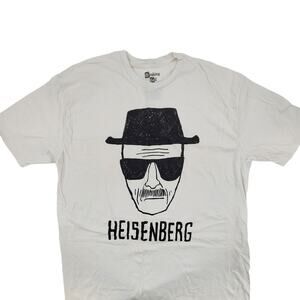 Breaking Bad Heisenberg Sketch Men’s T-Shirt Graphic Tee Size 2XL White